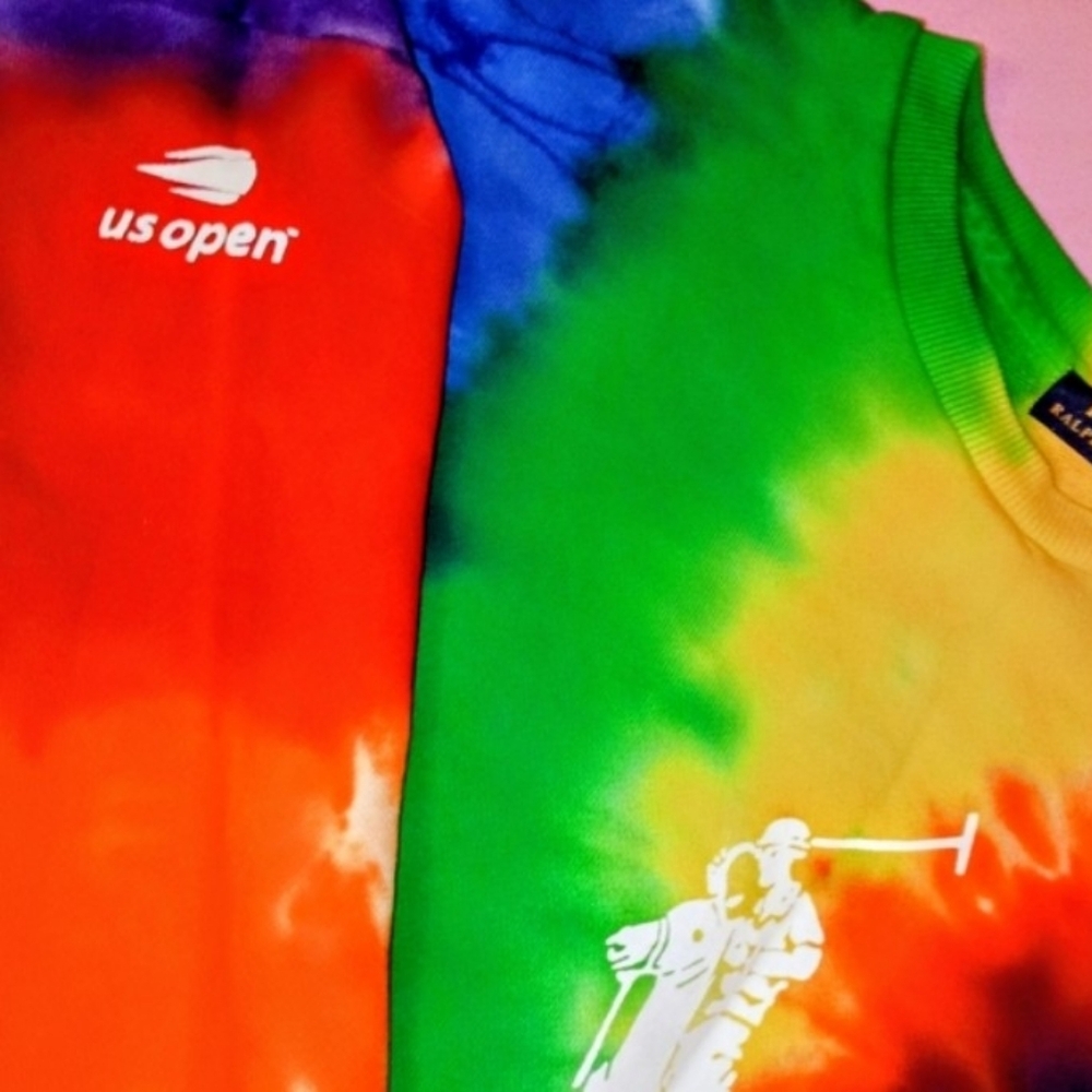 Ralph Lauren US Open Tie Dye Sweatshirt Size Small - Picture 3 of 4